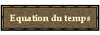 Equation du temps